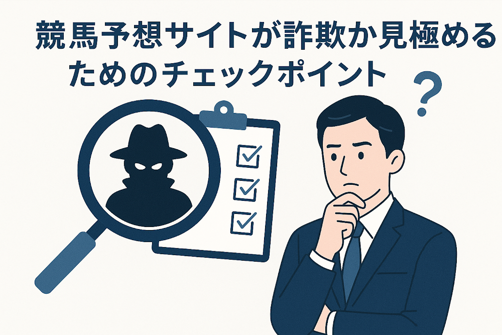 競馬予想サイトが詐欺か見極めるためのチェックポイント