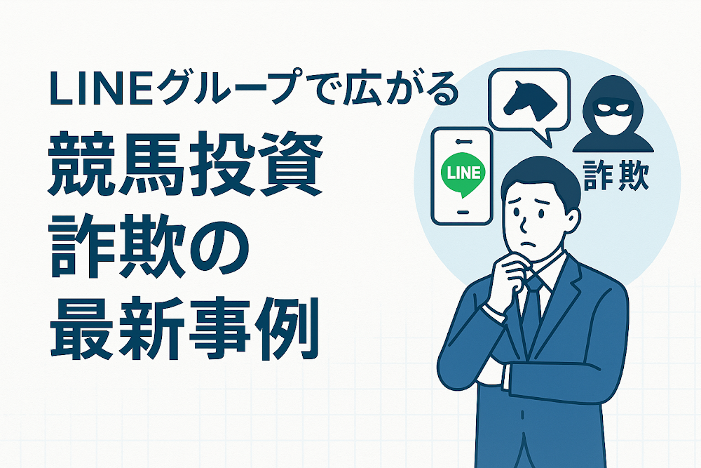 LINEグループで広がる競馬投資詐欺の最新事例