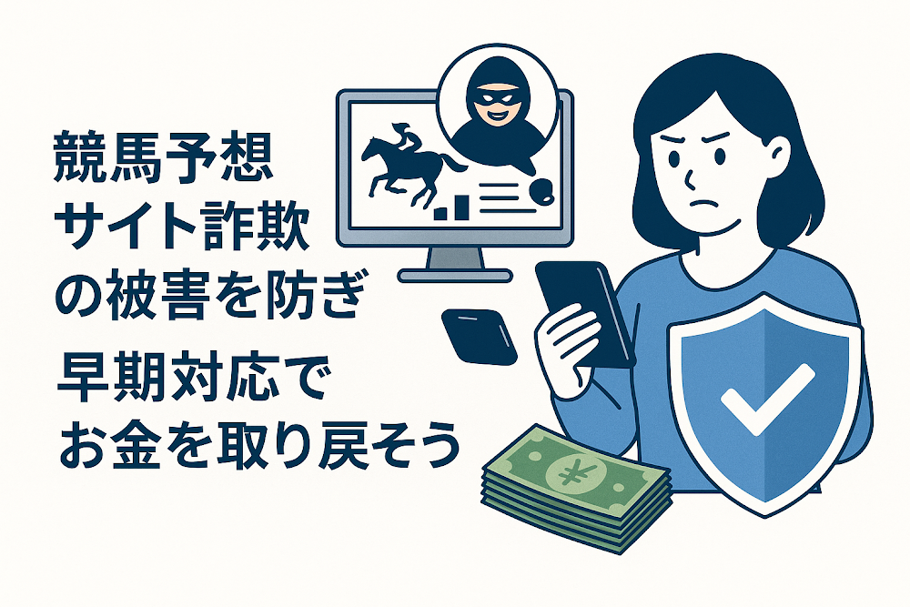 競馬予想サイト詐欺の被害を防ぎ、早期対応でお金を取り戻そう