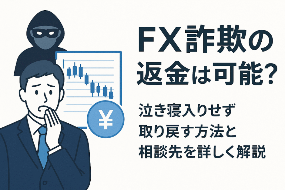 FX詐欺の返金は可能？泣き寝入りせず取り戻す方法と相談先を詳しく解説