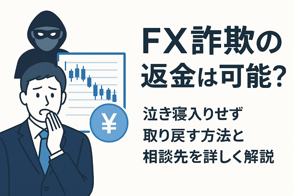 FX詐欺の返金は可能?泣き寝入りせず取り戻す方法と相談先を詳しく解説