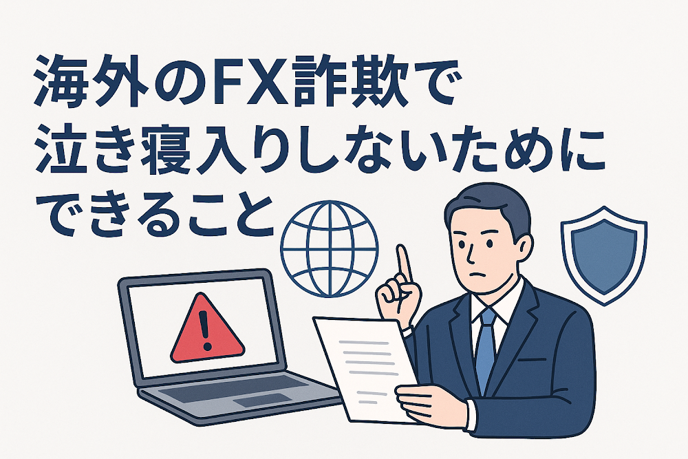 海外のFX詐欺で泣き寝入りしないためにできること