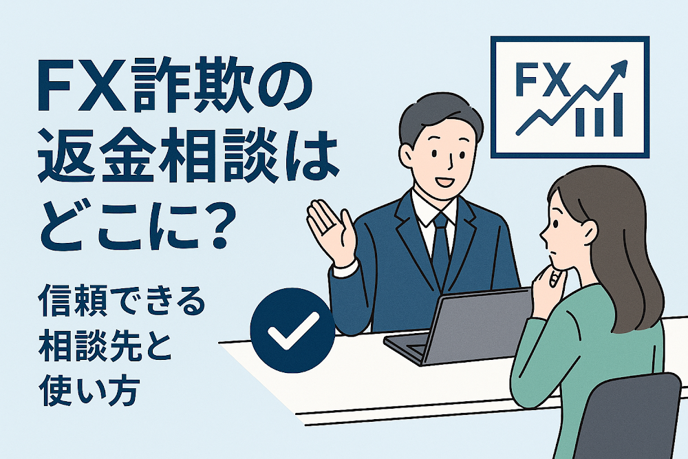 FX詐欺の返金相談はどこに?信頼できる相談先と使い方