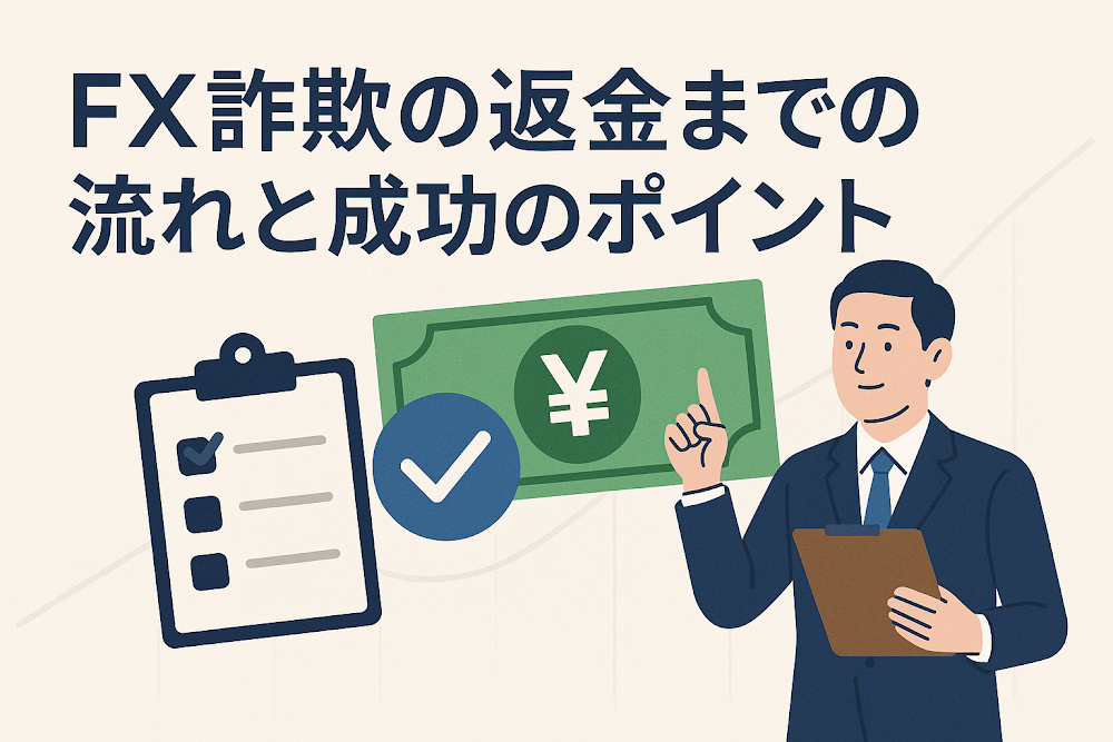 FX詐欺の返金までの流れと成功のポイント