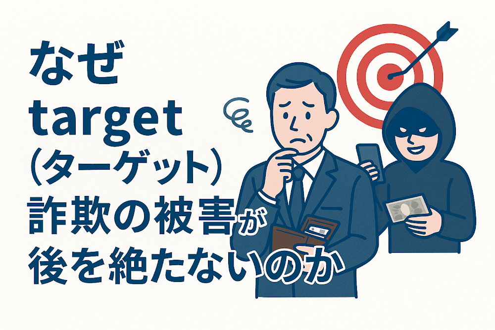 なぜtarget(ターゲット)詐欺の被害が後を絶たないのか