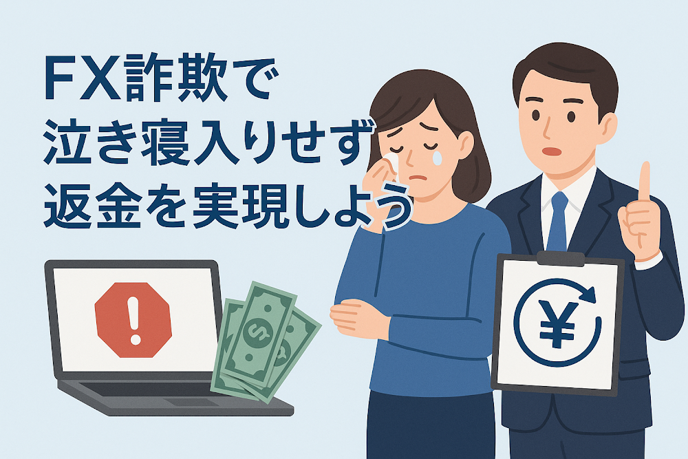 FX詐欺で泣き寝入りせず、返金を実現しよう
