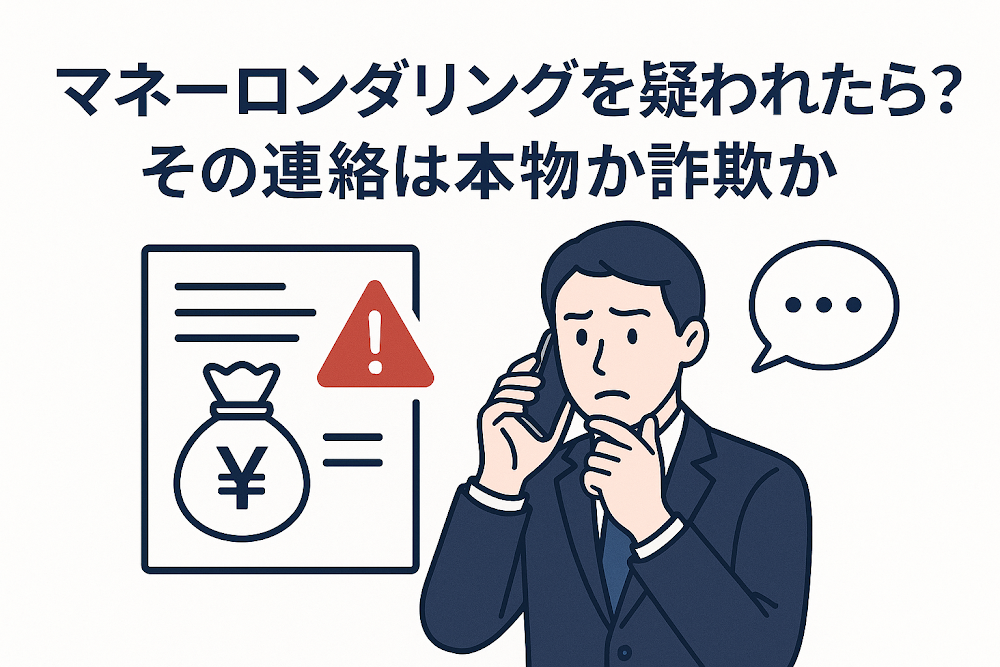 マネーロンダリングを疑われたら?その連絡は本物か詐欺か