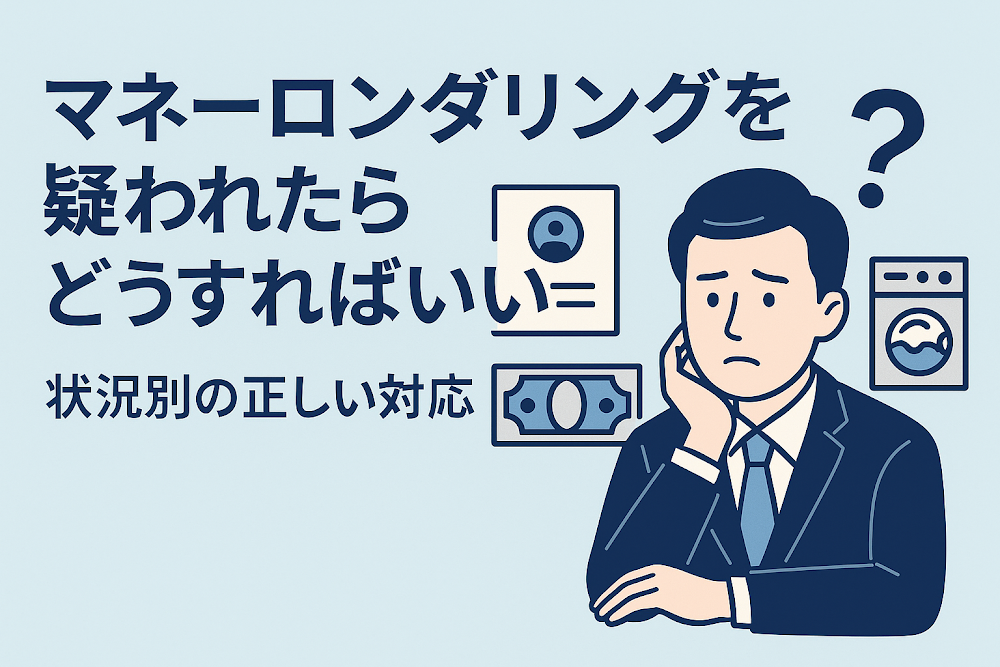 マネーロンダリングを疑われたらどうすればいい?状況別の正しい対応
