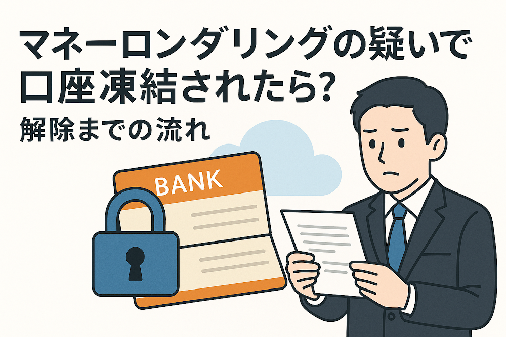 マネーロンダリングの疑いで口座凍結されたら?解除までの流れ