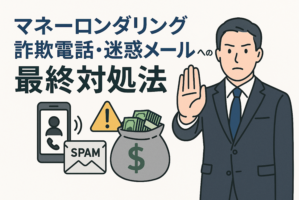 マネーロンダリング詐欺電話・迷惑メールへの最終対処法