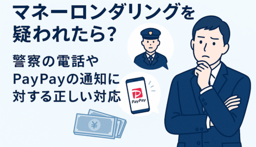 マネーロンダリングを疑われたら？警察の電話やPayPayの通知に対する正しい対応