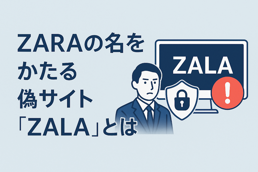 ZARAの名をかたる偽サイト「ZALA」とは