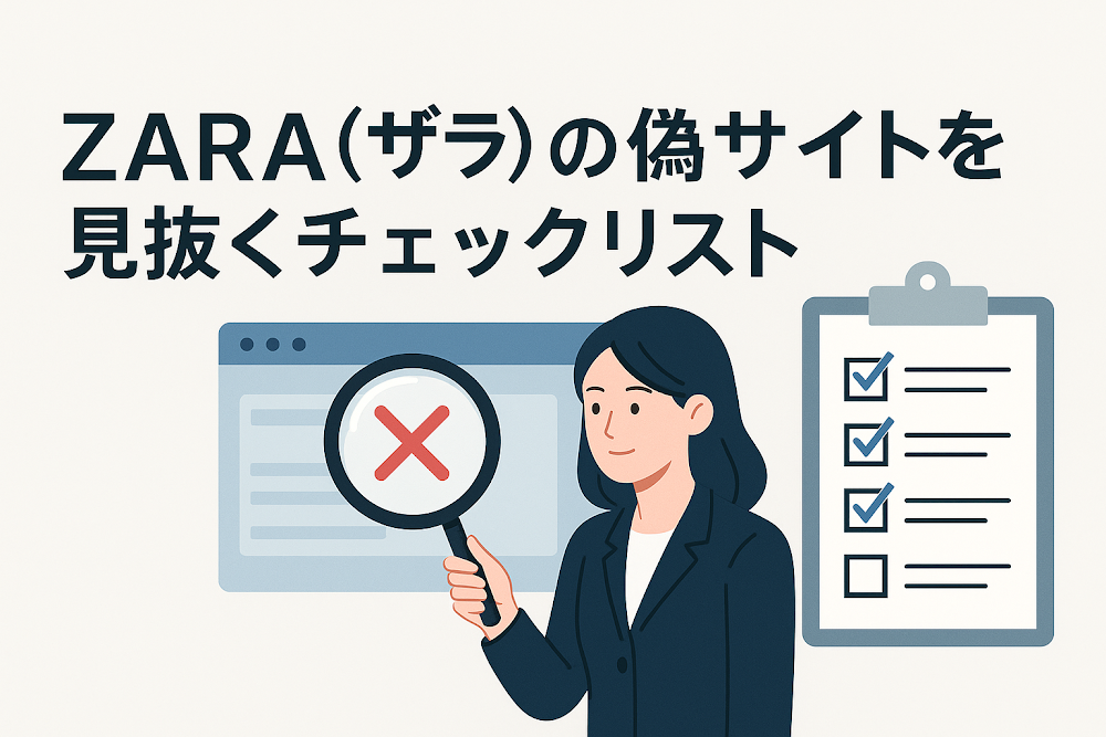 ZARA(ザラ)の偽サイトを見抜くチェックリスト