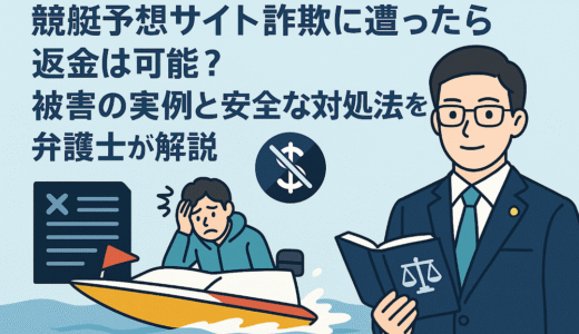 競艇予想サイト詐欺に遭ったら返金は可能？被害の実例と安全な対処法を弁護士が解説