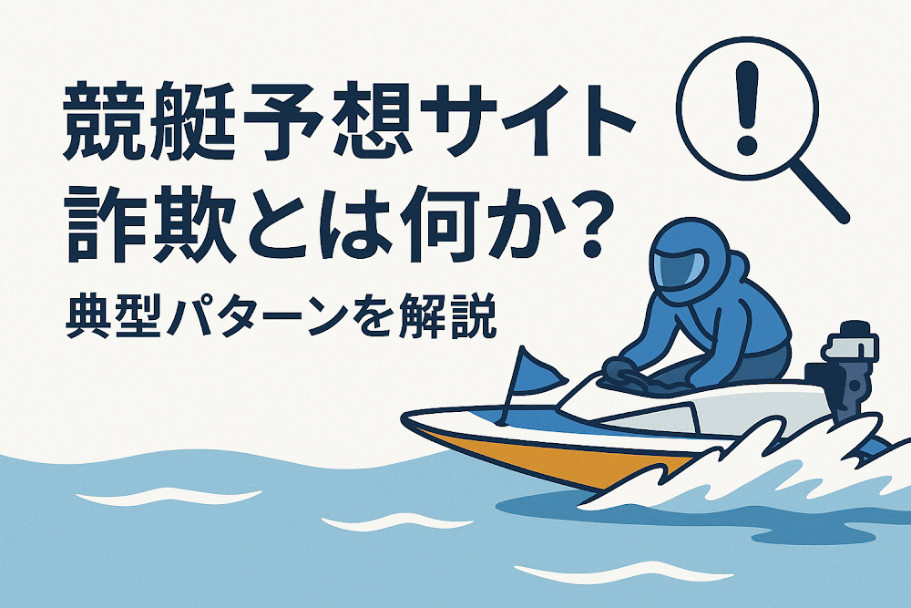 競艇予想サイト詐欺とは何か?典型パターンを解説