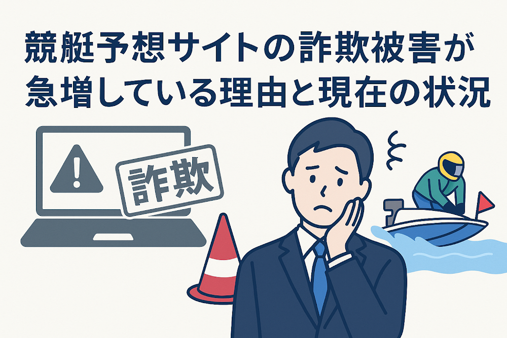 競艇予想サイトの詐欺被害が急増している理由と現在の状況