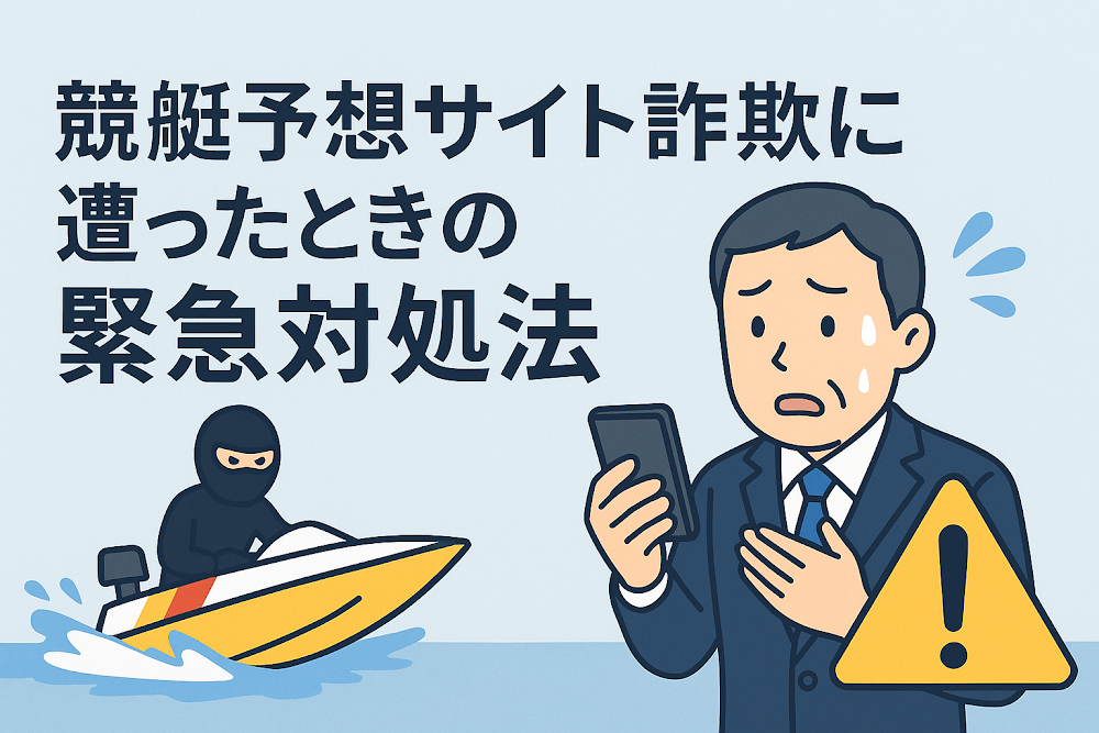 競艇予想サイト詐欺に遭ったときの緊急対処法