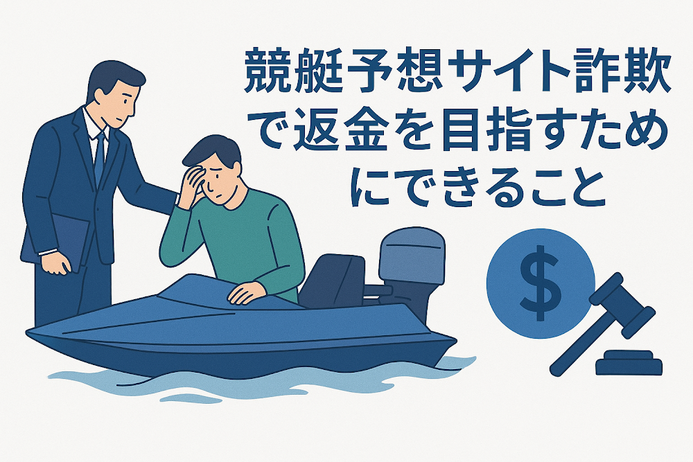 競艇予想サイト詐欺で返金を目指すためにできること