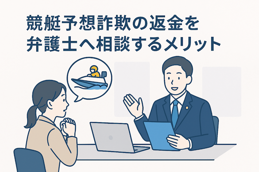 競艇予想詐欺の返金を弁護士へ相談するメリット