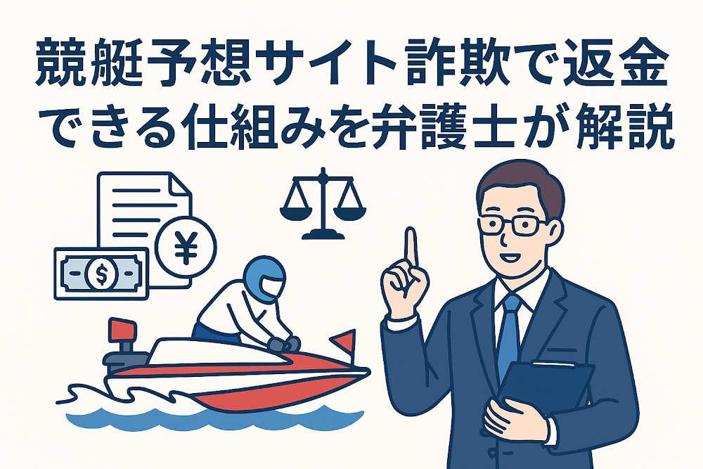 競艇予想サイト詐欺で返金できる仕組みを弁護士が解説