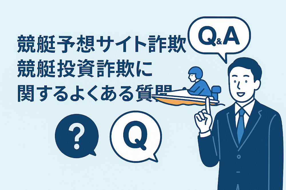 競艇予想サイト詐欺・競艇投資詐欺に関するよくある質問