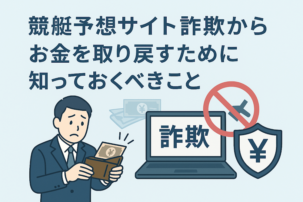 競艇予想サイト詐欺からお金を取り戻すために知っておくべきこと