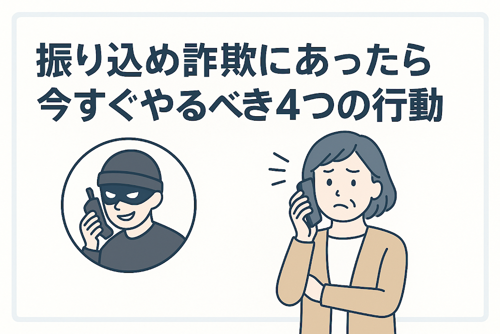 振り込め詐欺にあったら今すぐやるべき4つの行動