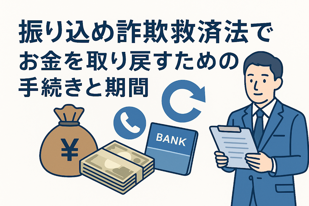 振り込め詐欺救済法でお金を取り戻すための手続きと期間