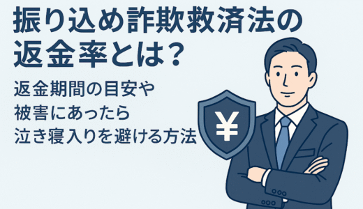 振り込め詐欺救済法の返金率とは？返金期間の目安や被害にあったら泣き寝入りを避ける方法