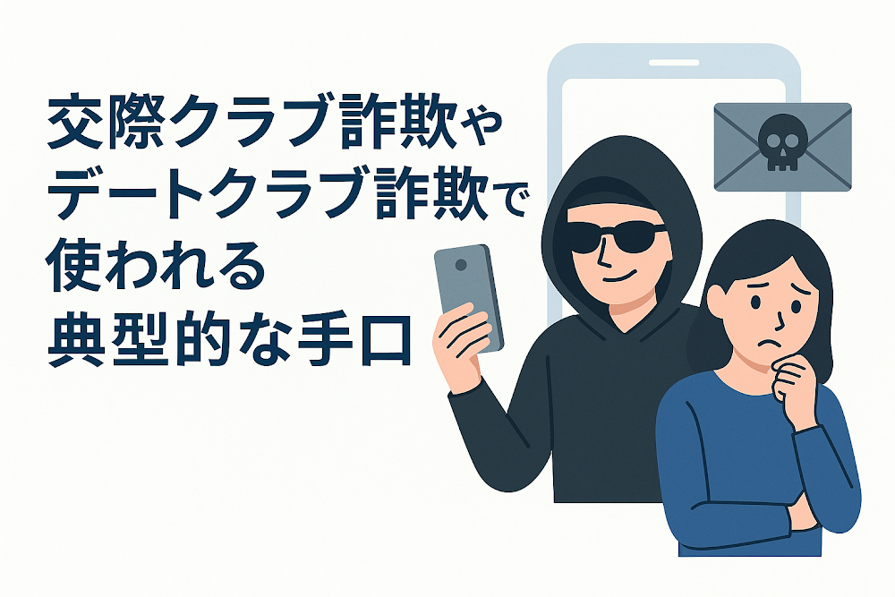 交際クラブ詐欺やデートクラブ詐欺で使われる典型的な手口