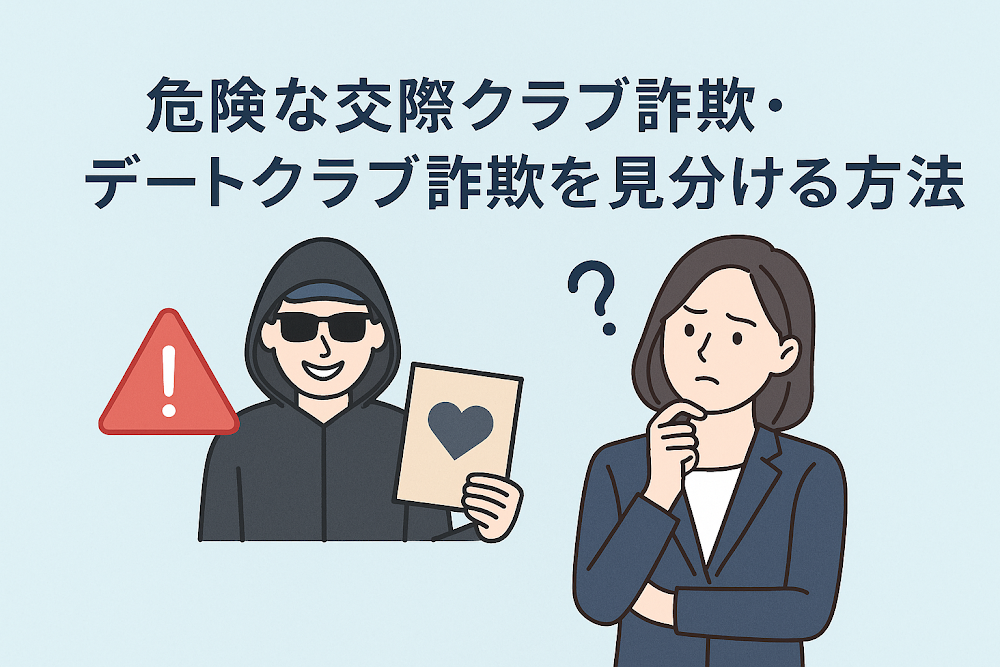 危険な交際クラブ詐欺・デートクラブ詐欺を見分ける方法