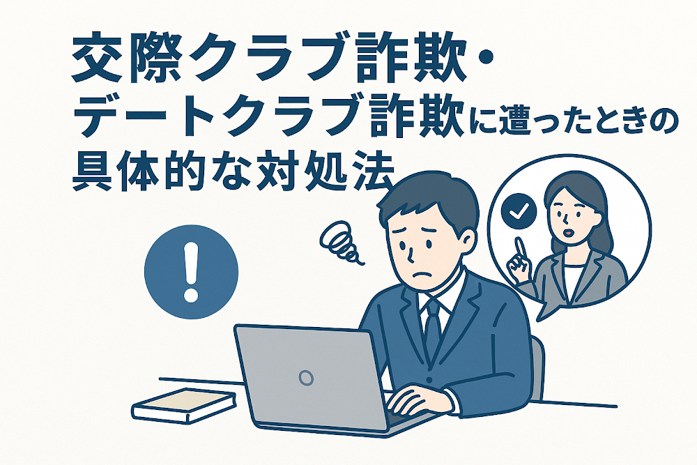 交際クラブ詐欺・デートクラブ詐欺に遭ったときの具体的な対処法