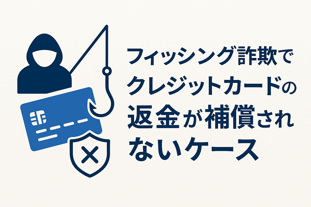 フィッシング詐欺でクレジットカードの返金が補償されないケース