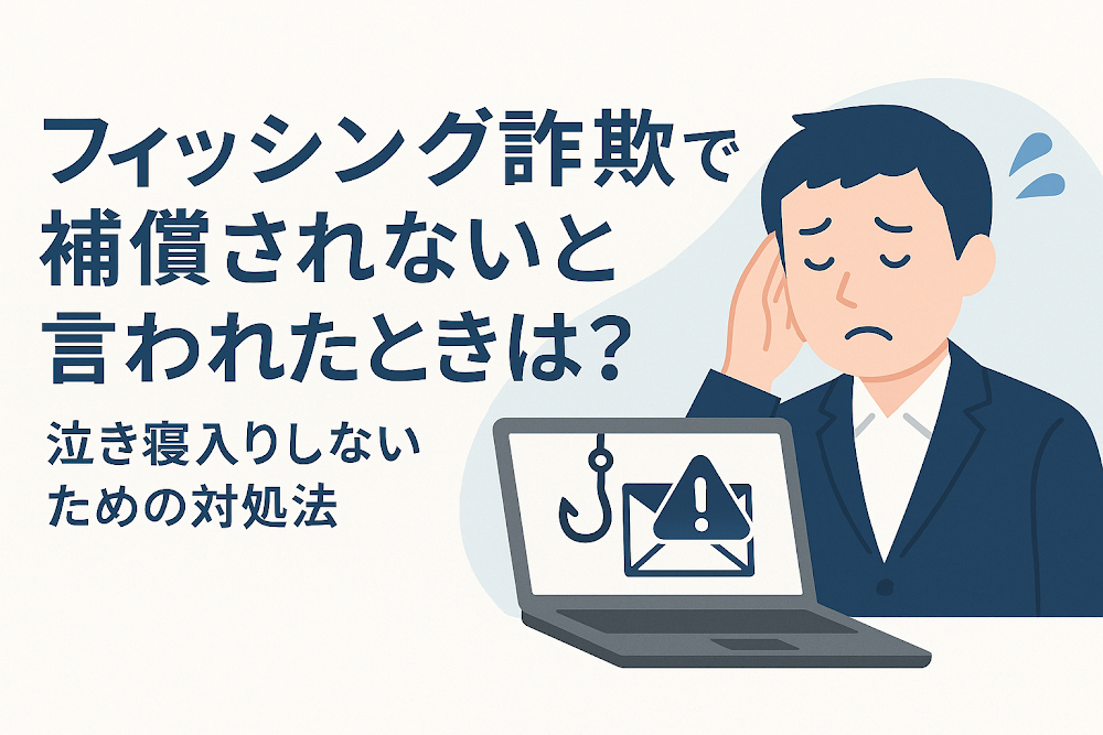 フィッシング詐欺で補償されないと言われたときは？泣き寝入りしないための対処法