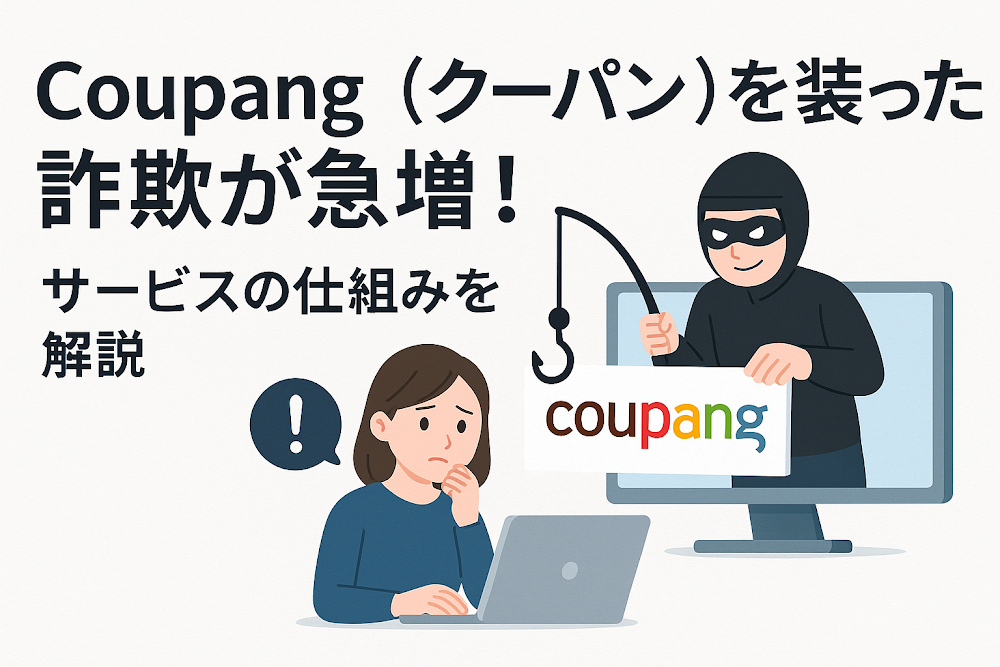 Coupang(クーパン)を装った詐欺が急増!サービスの仕組みを解説