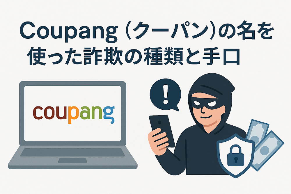 Coupang(クーパン)の名を使った詐欺の種類と手口