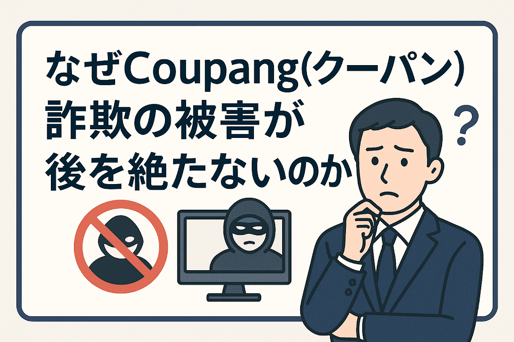 なぜCoupang(クーパン)詐欺の被害が後を絶たないのか