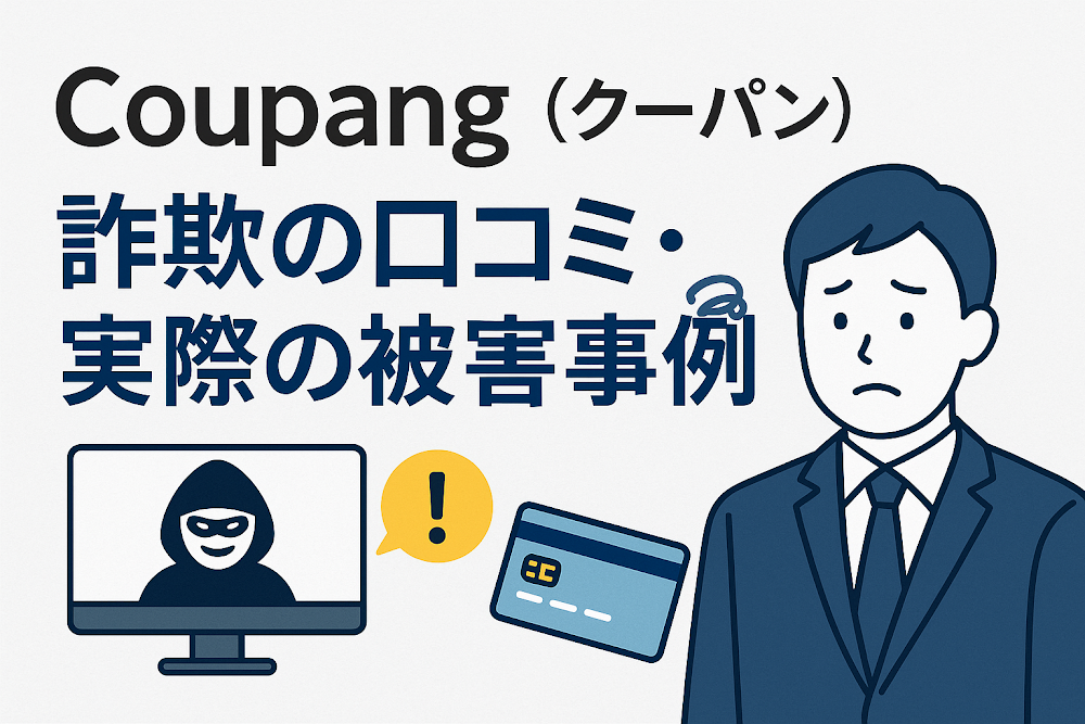 Coupang(クーパン)詐欺の口コミ・実際の被害事例