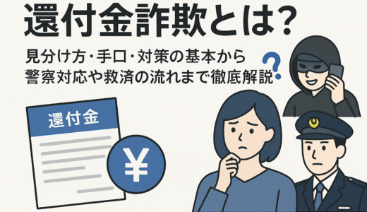 還付金詐欺とは？見分け方・手口・対策の基本から警察対応や救済の流れまで徹底解説
