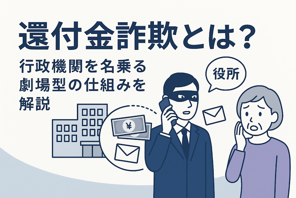還付金詐欺とは？行政機関を名乗る劇場型の仕組みを解説