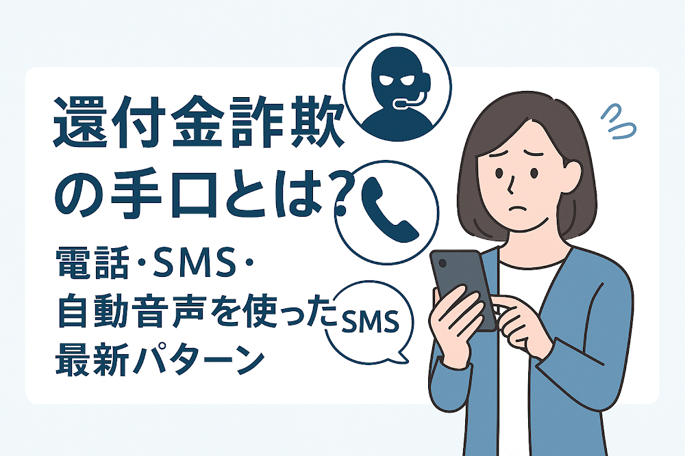 還付金詐欺の手口とは？電話・SMS・自動音声を使った最新パターン