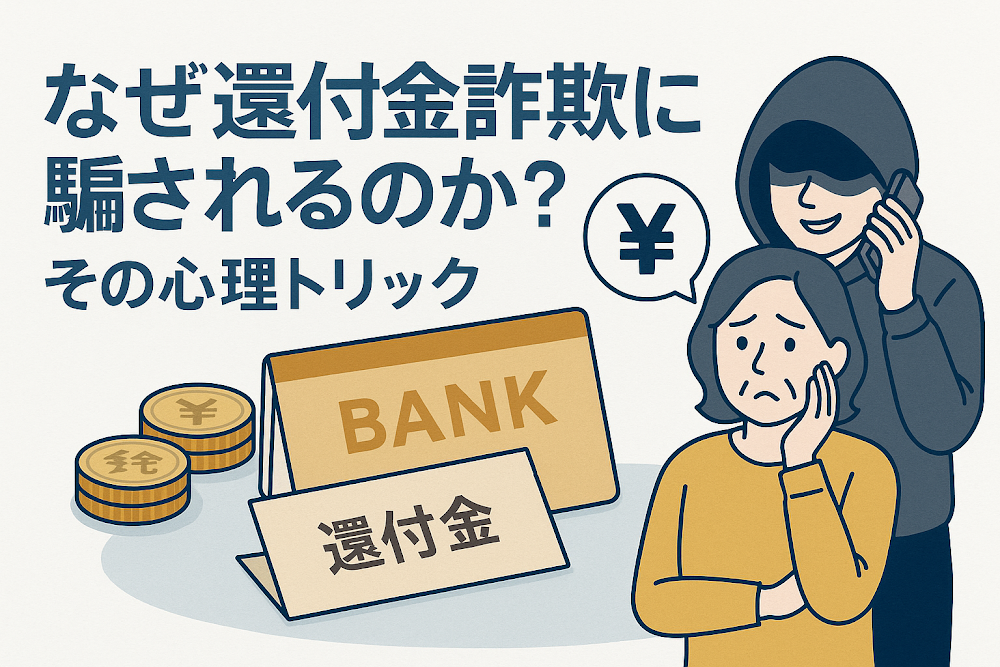 なぜ還付金詐欺に騙されるのか？その心理トリック