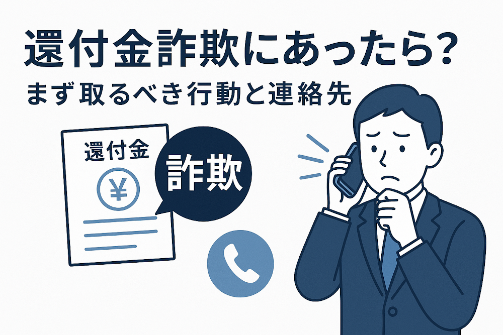 還付金詐欺にあったら？まず取るべき行動と連絡先