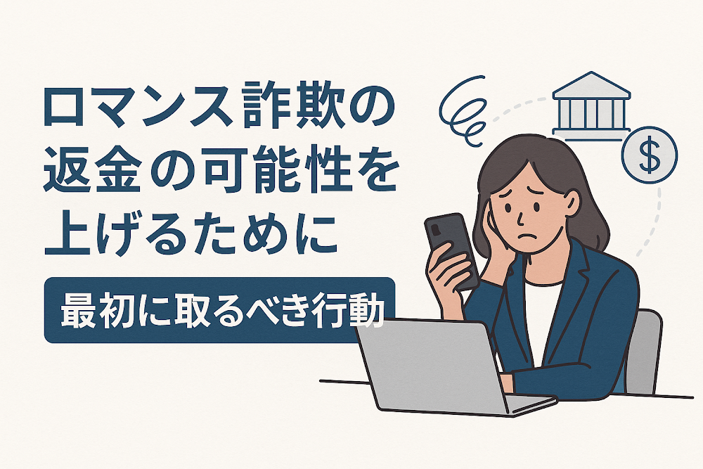 ロマンス詐欺の返金の可能性を上げるために最初に取るべき行動