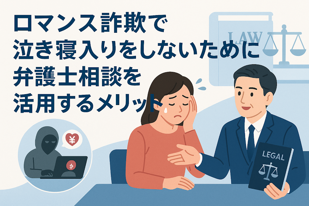 ロマンス詐欺で泣き寝入りをしないために弁護士相談を活用するメリット