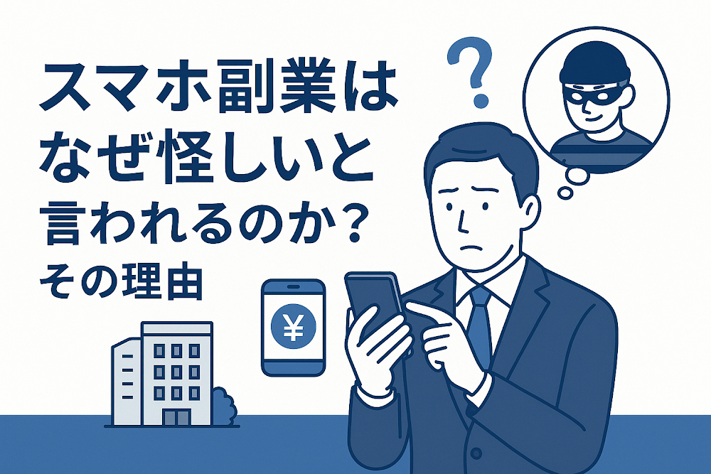 スマホ副業はなぜ怪しいと言われるのか?その理由