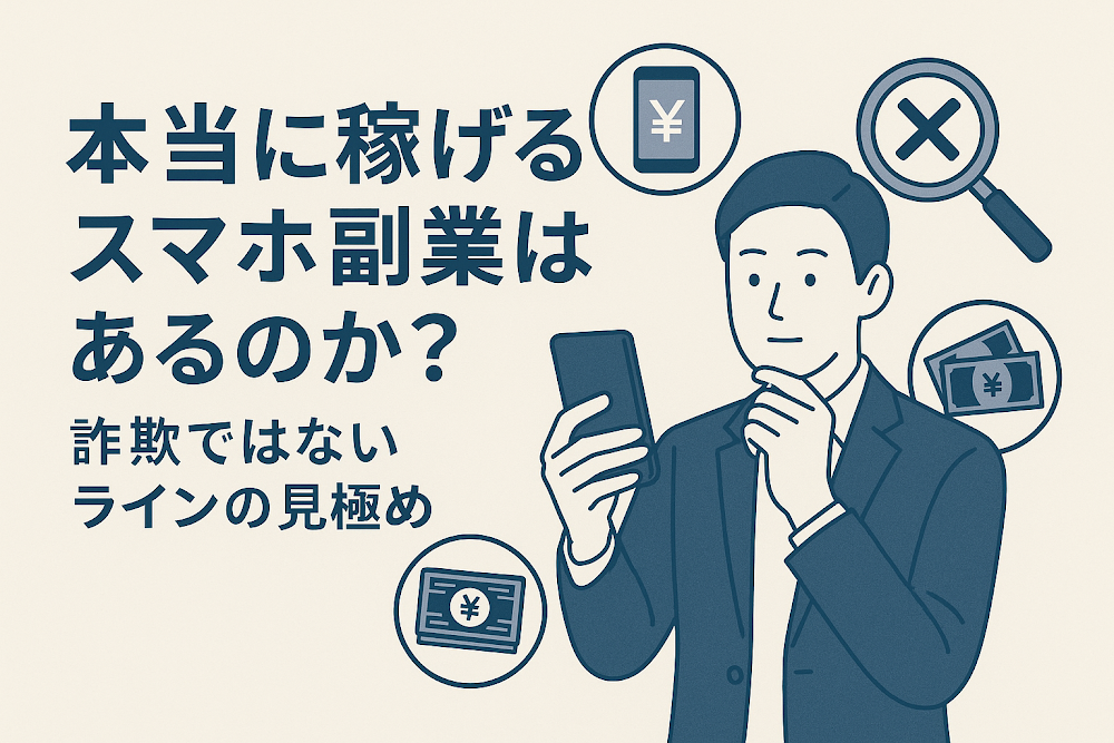 本当に稼げるスマホ副業はあるのか?詐欺ではないラインの見極め