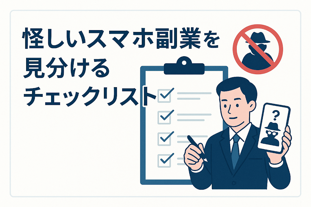 怪しいスマホ副業を見分けるチェックリスト