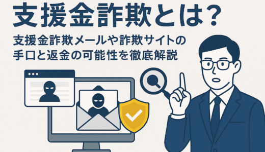 支援金詐欺とは？支援金詐欺メールや詐欺サイトの手口と返金の可能性を徹底解説