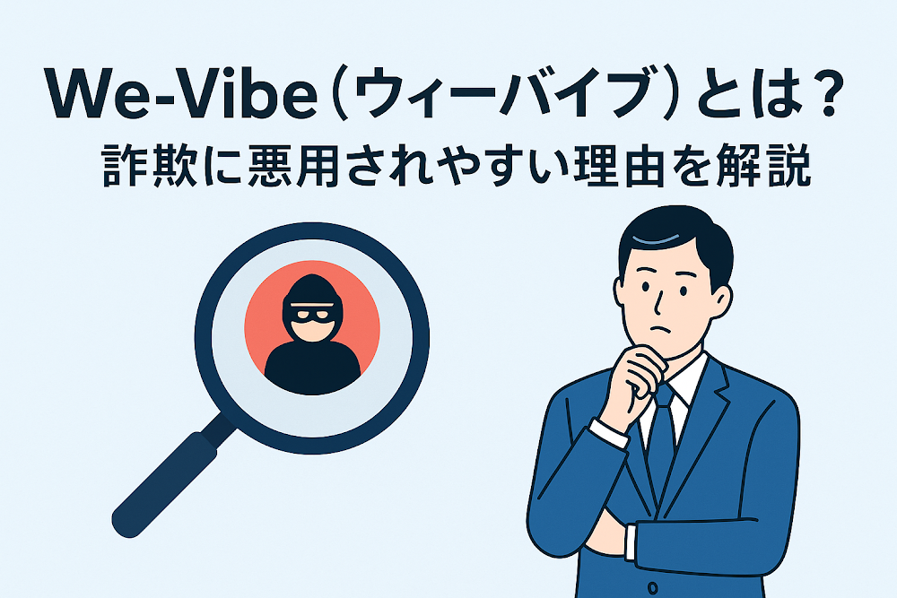 We-Vibe（ウィーバイブ）とは？詐欺に悪用されやすい理由を解説